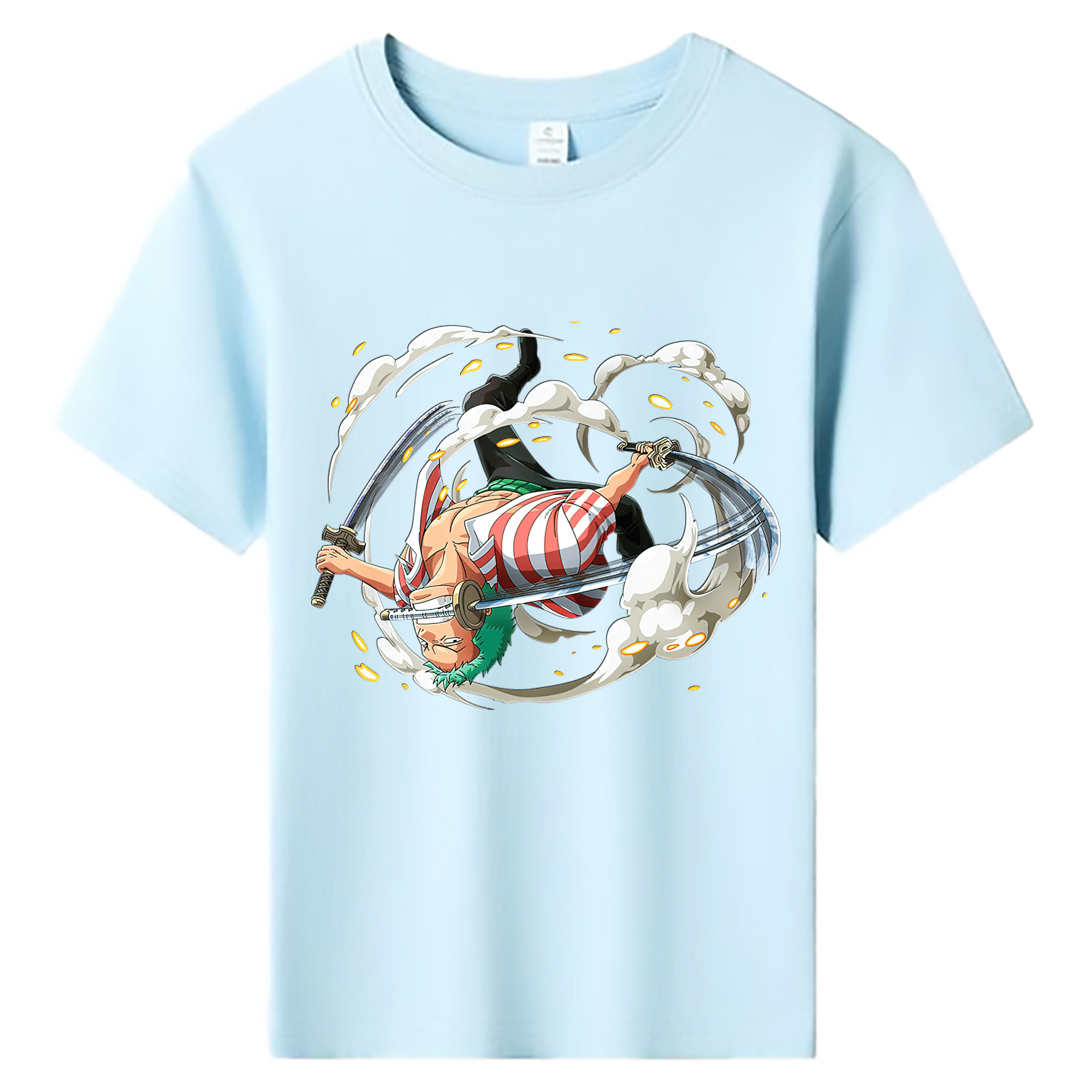 ワンピース ロロノア・ゾロ ONE PIECE Roronoa Zoro 綿100％キッズTシャツ（フロントプリント）